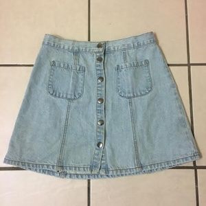 BDG Button-up Jean Skirt